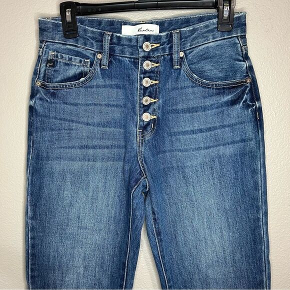 Kancan Taurus high rise straight leg medium wash jeans size 3 / 25 - Picture 4 of 10
